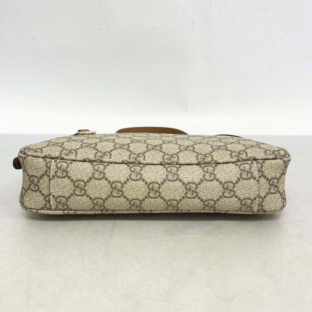 Gucci GG Supreme handbag 815218 in beige, brown, and champagne. 2-way bag for... - Picture 3 of 6